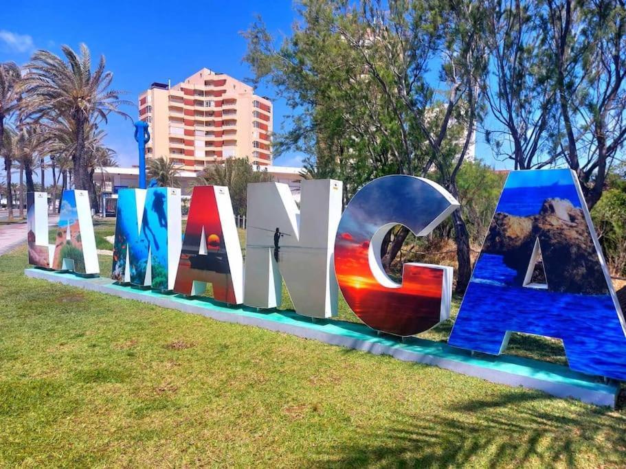 M&G Cozy Studio Apartment -Beachfront,Wifi,Aircon,Fullyequipped La Manga del Mar Menor Luaran gambar